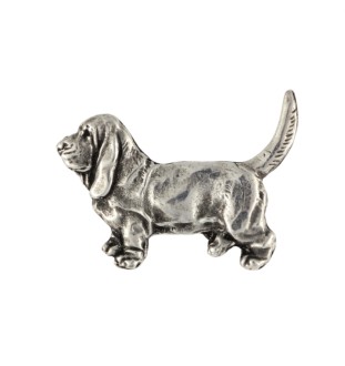 Basset Hound I pin posrebrzony Art-Dog